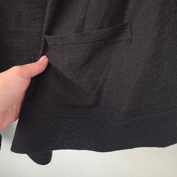 Day Birger Et Mikkelsen Open Front Wool Blend Cardigan in Black - Picture 5 of 7